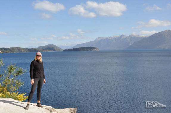 Lago Nahuel Huapi, já em Villa Anggostura, na Argentina